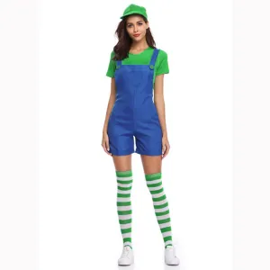 Ladies Luigi Overalls Costume