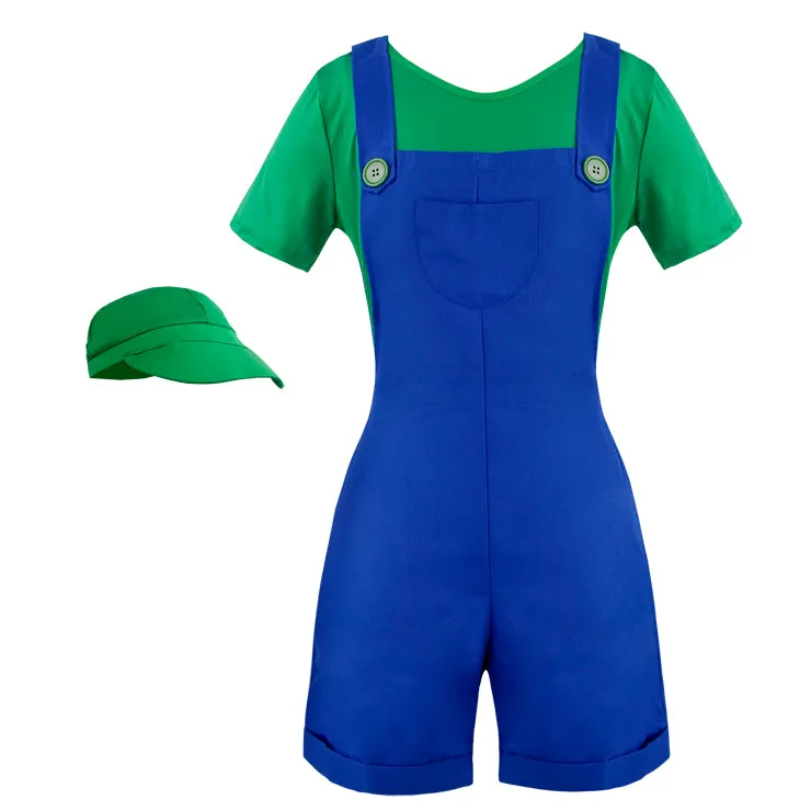 Ladies Luigi Overalls Costume