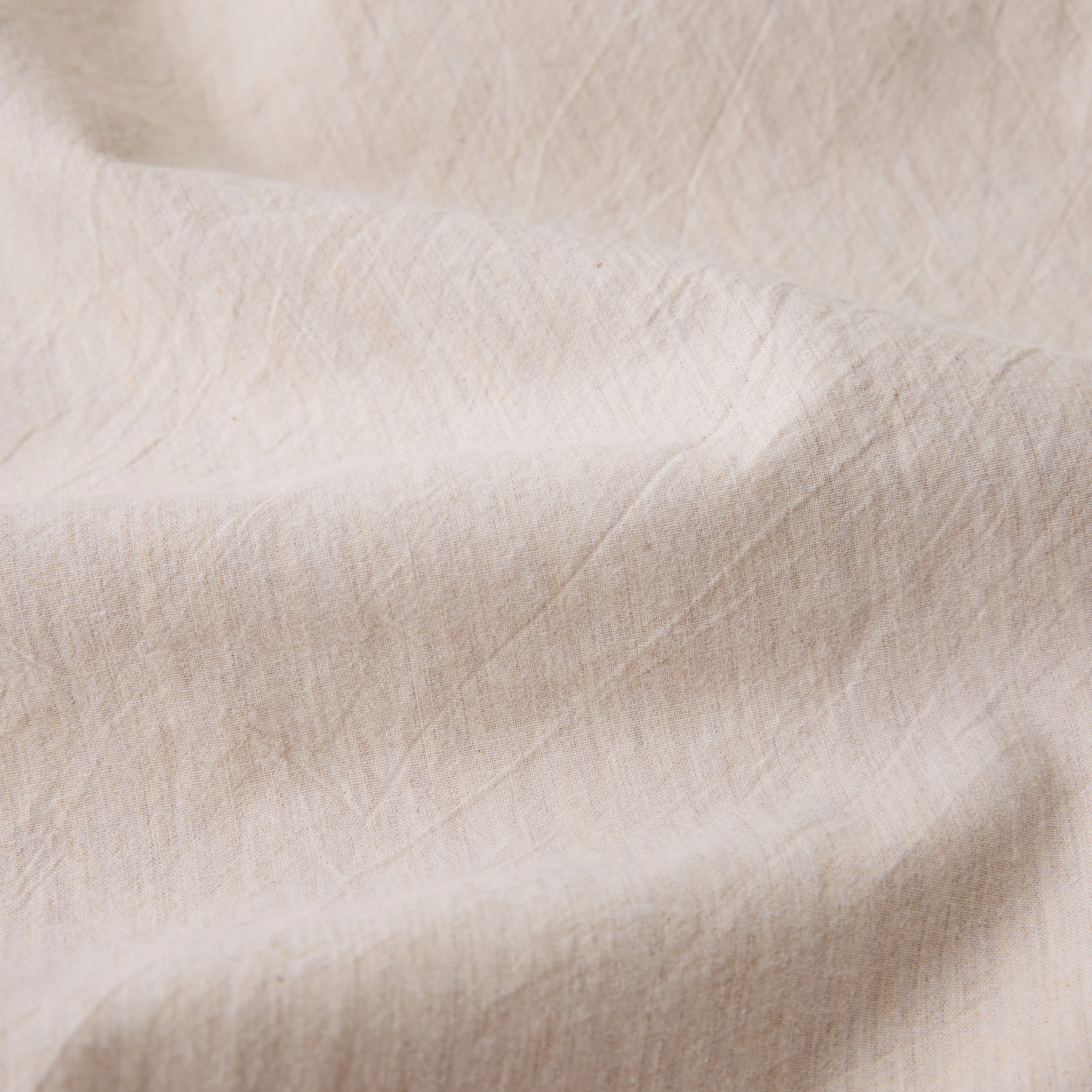 Leo Washed Cotton - Oatmeal Marle Valance