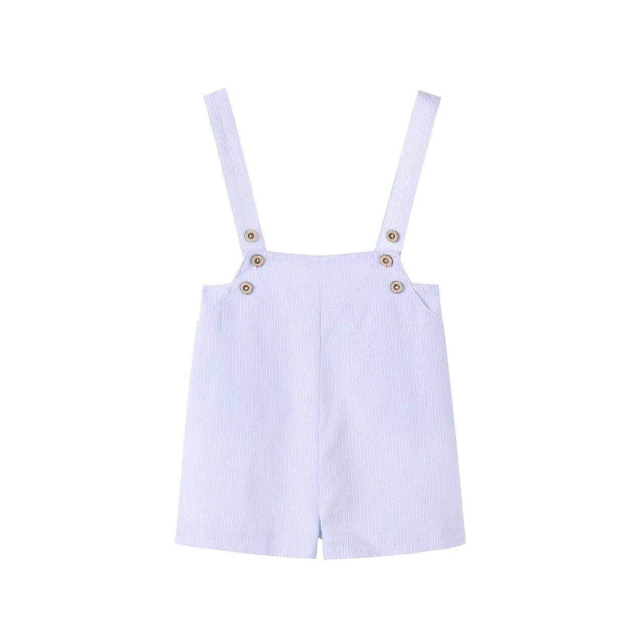 Light Blue Pinstripe Boys Overalls