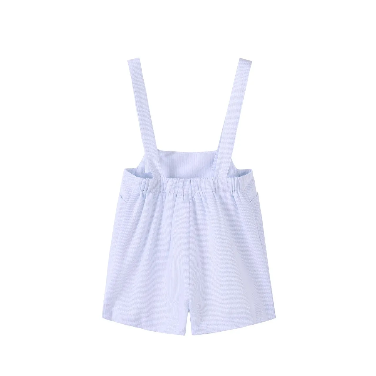 Light Blue Pinstripe Boys Overalls