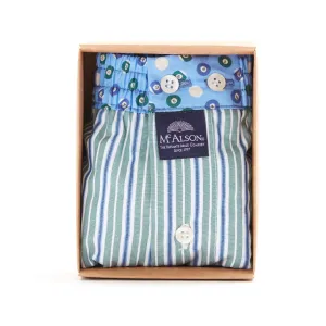 M4851 - Striped multicolor green