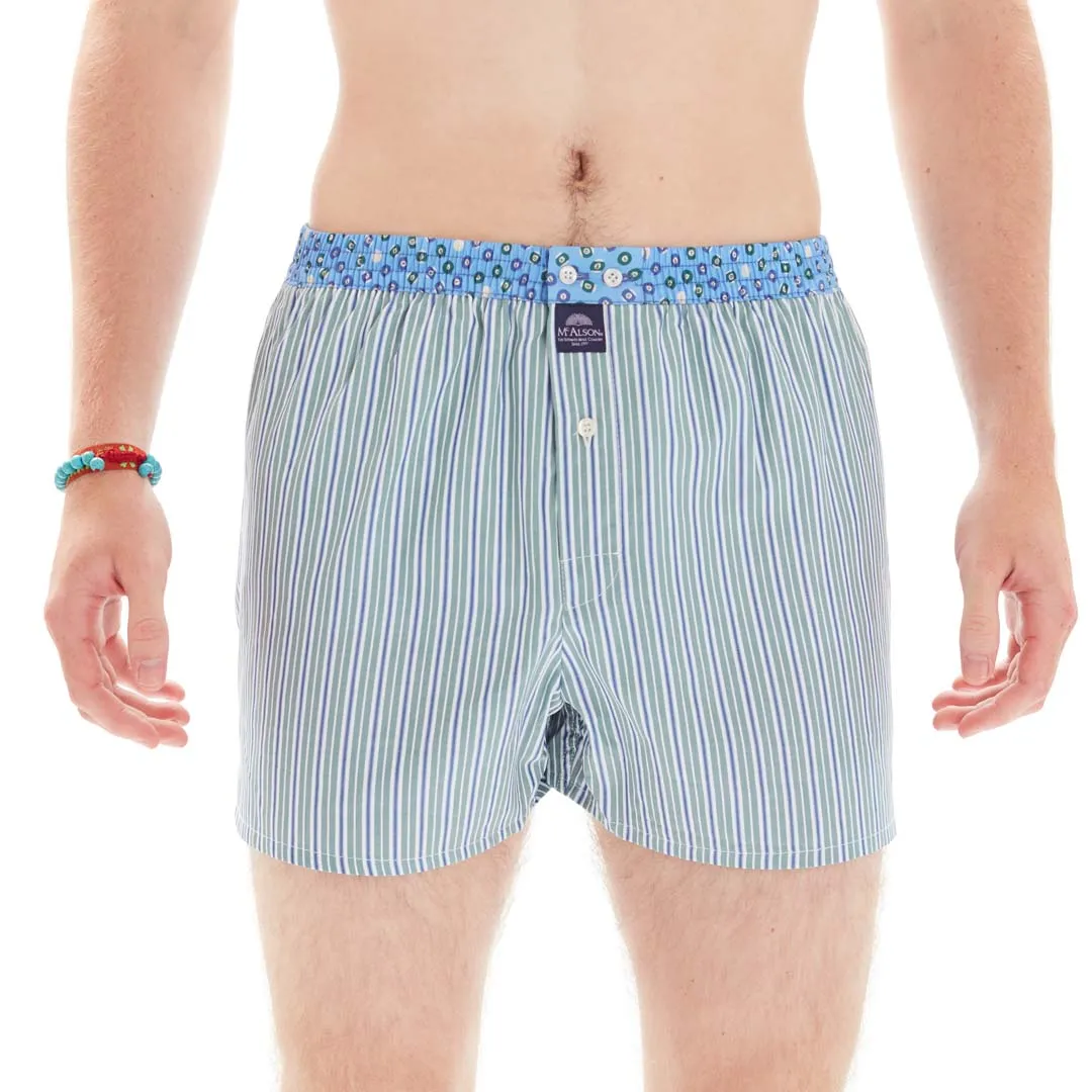 M4851 - Striped multicolor green