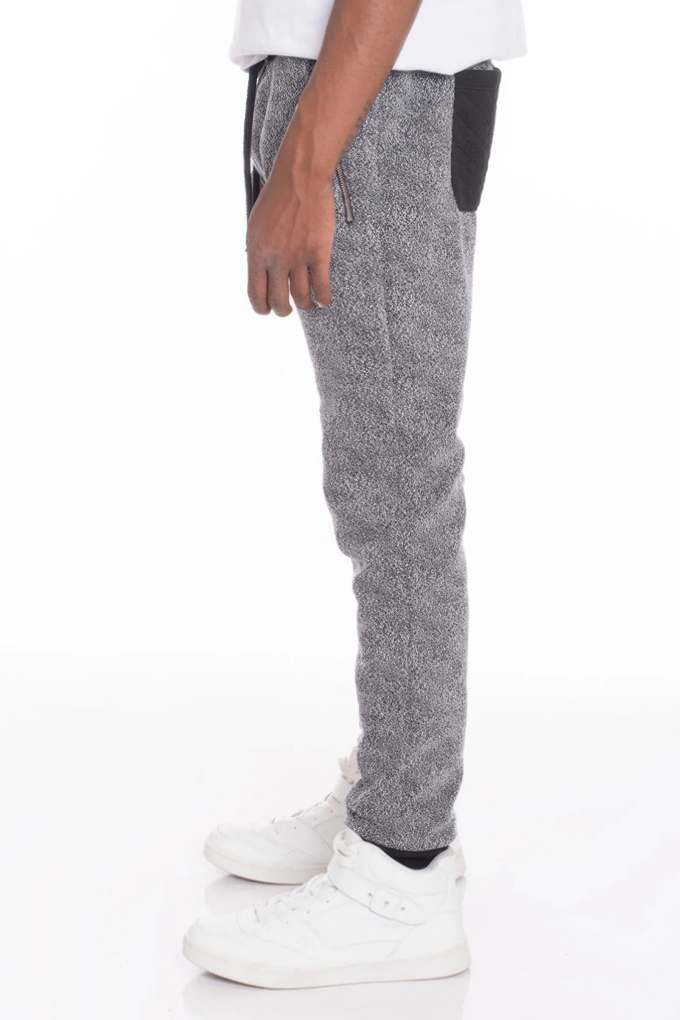 Mens Casual Marbled Sweat Pant Jogger