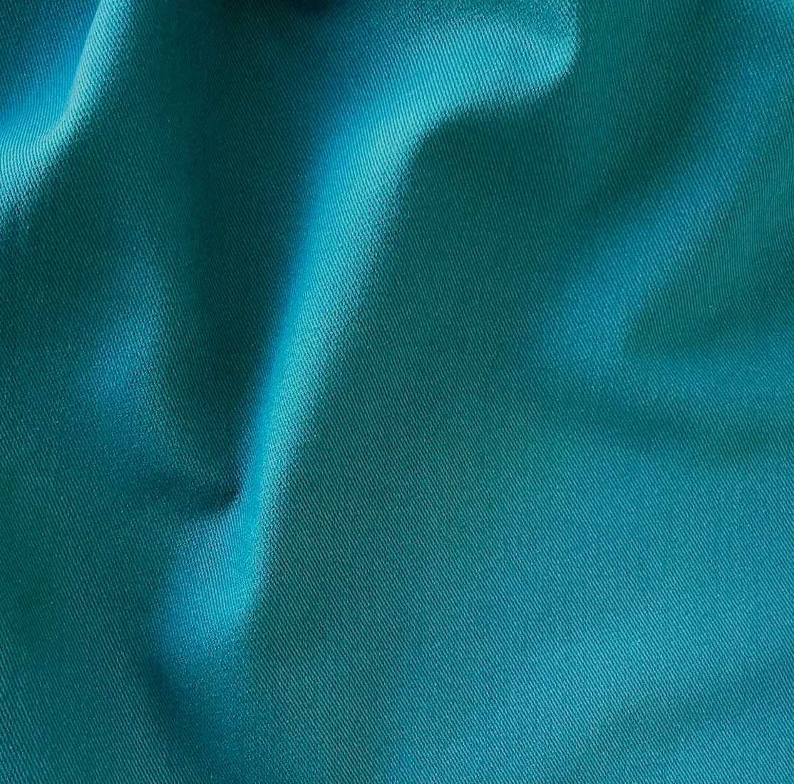 Mid-Weight Rainforest Teal Cotton Twill (Made in India)