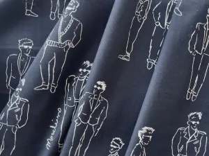 Moschino Signature Dapper Flâneurs Cotton Shirting (Made in Italy)