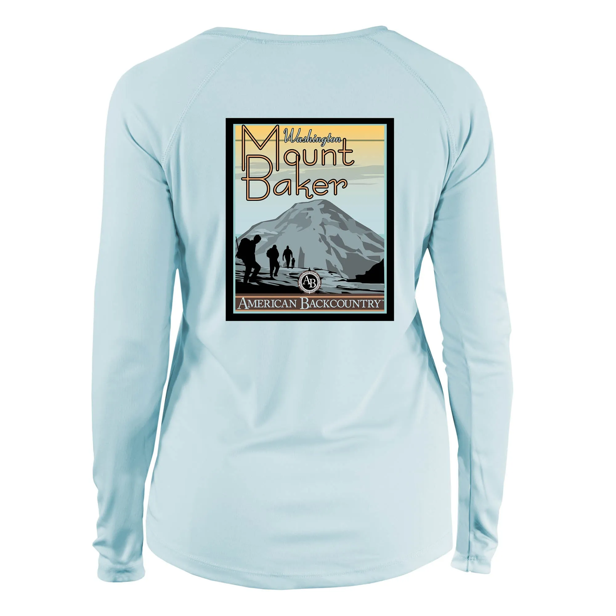 Mount Baker Vintage Destinations Long Sleeve Microfiber Women's T-Shirt