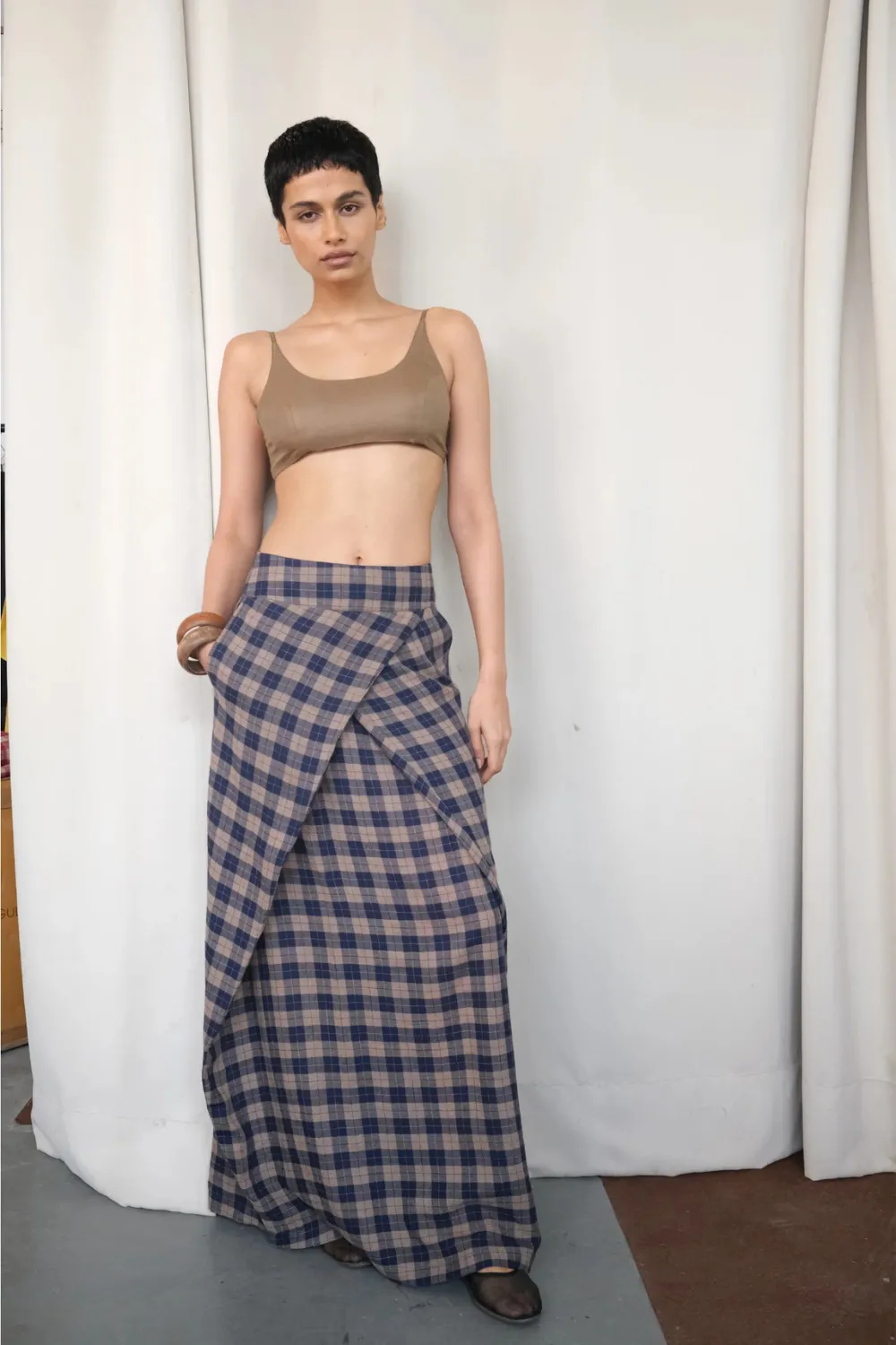 NAY SHAWL SKIRT-MIDNIGHT