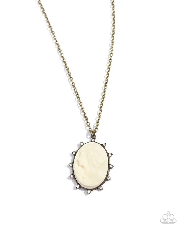 Paparazzi Necklace ~ Romantic Artistry - Brass