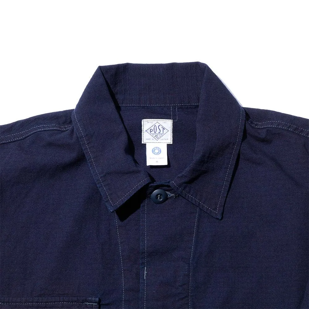 Post Overalls BDU-R Cotton Ripstop Jacket Indigo