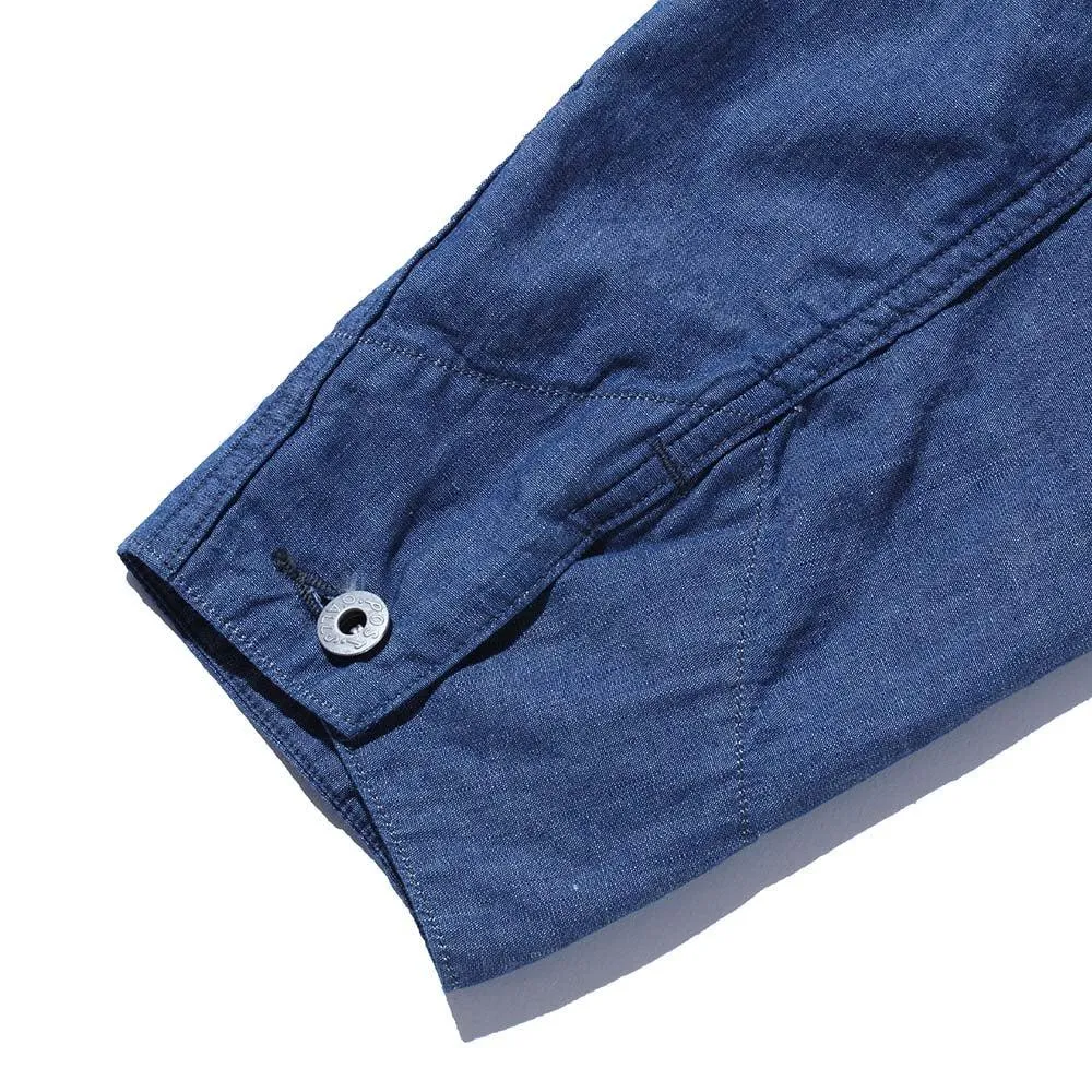 Post Overalls Post 43 Vintage Sheeting Chambray Work Jacket