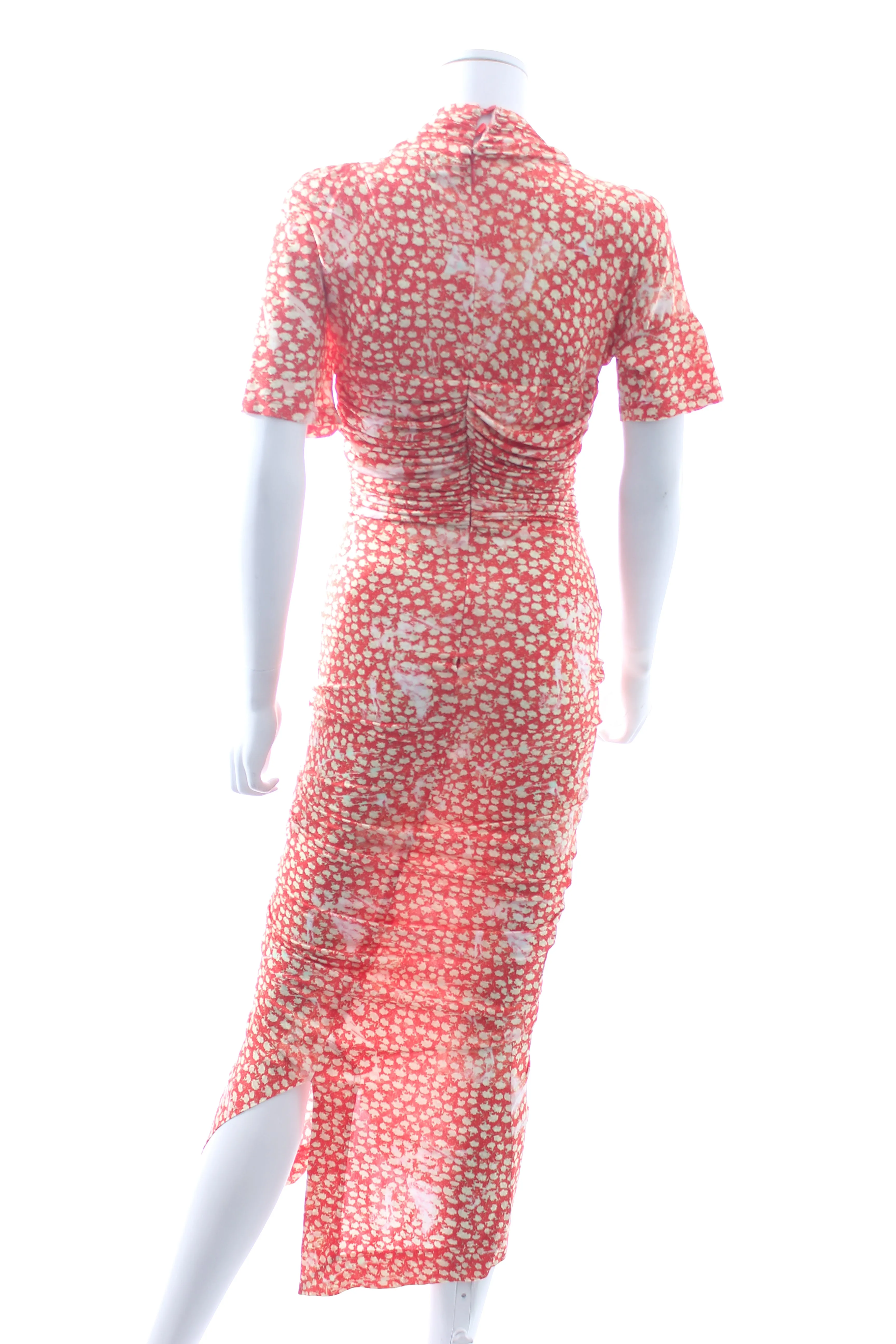 Preen by Thornton Bregazzi Asymmetric Floral Printed Stretch-Jersey Dress