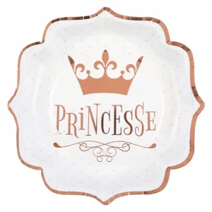 Princess Birthday Large Lunch Paper Plates, 9 Inches, 10 Count