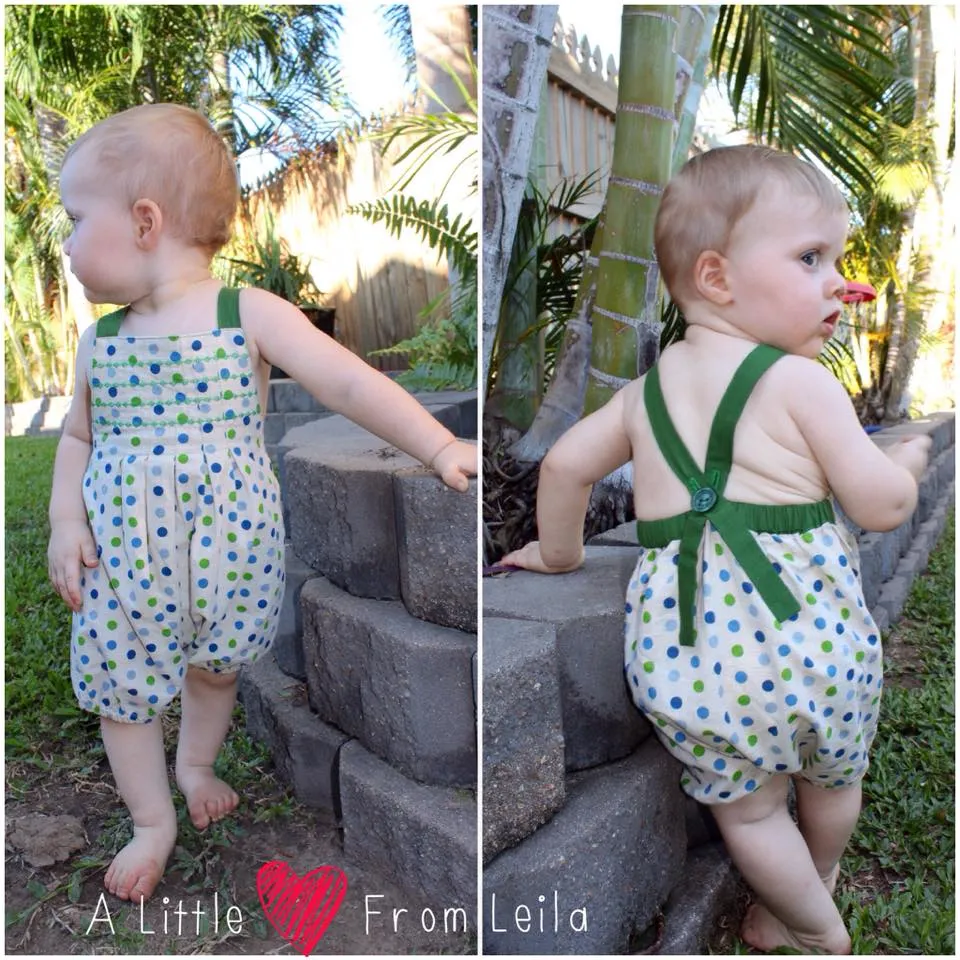 Pseudo Smock Romper Sewing Pattern