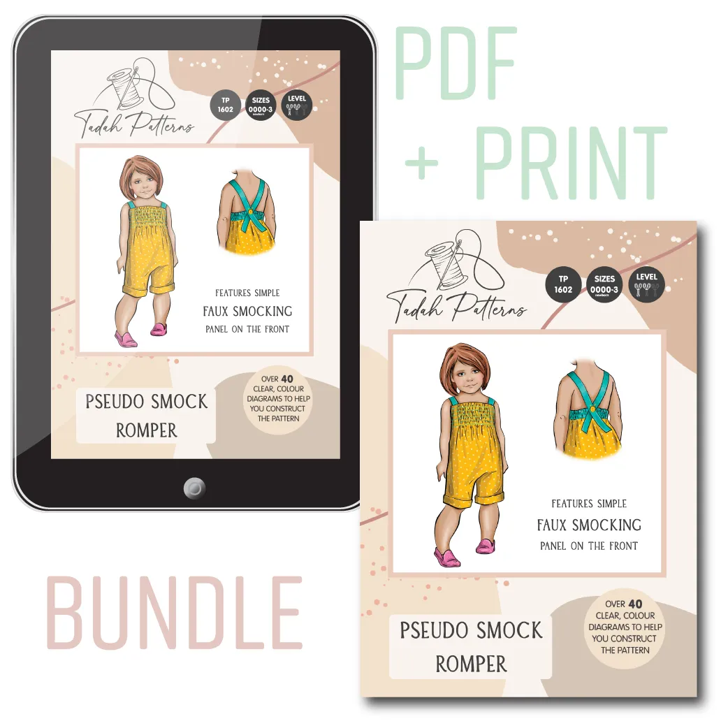 Pseudo Smock Romper Sewing Pattern
