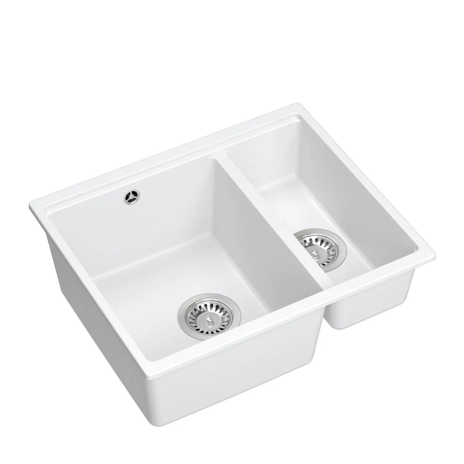 Quadron Logan 151 White, topmount or undermount sink