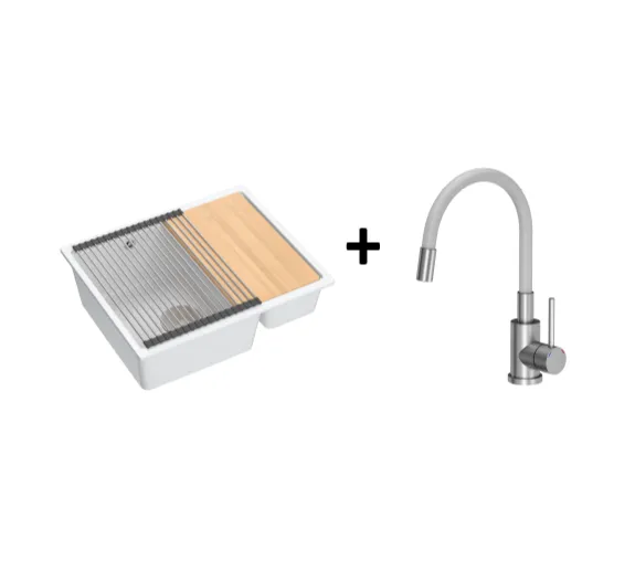 Quadron Logan 151 White, topmount or undermount sink