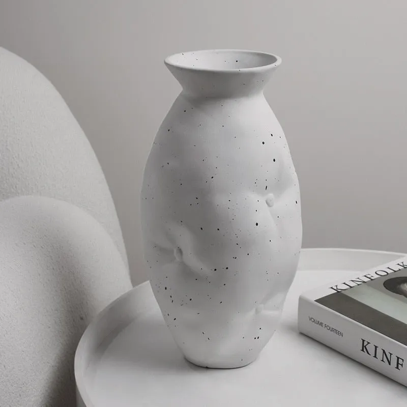 Quilt Drape Organic Ceramic Vase