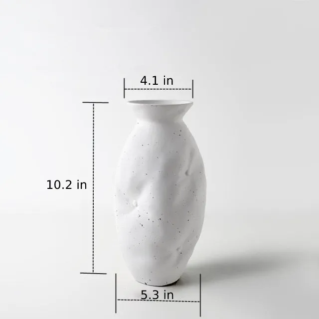 Quilt Drape Organic Ceramic Vase