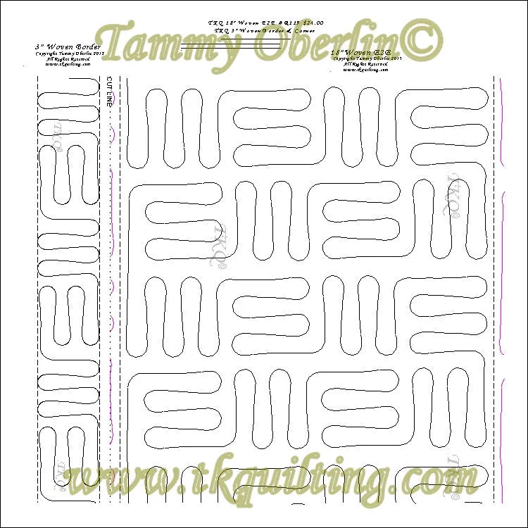 R119 18" Woven E2E and 3" Woven Border