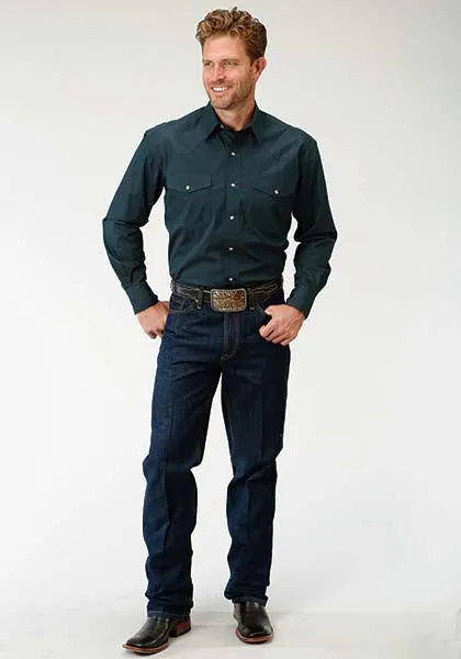 Roper Mens Long Sleeve Poplin Shirt Style  03-001-0265-1068