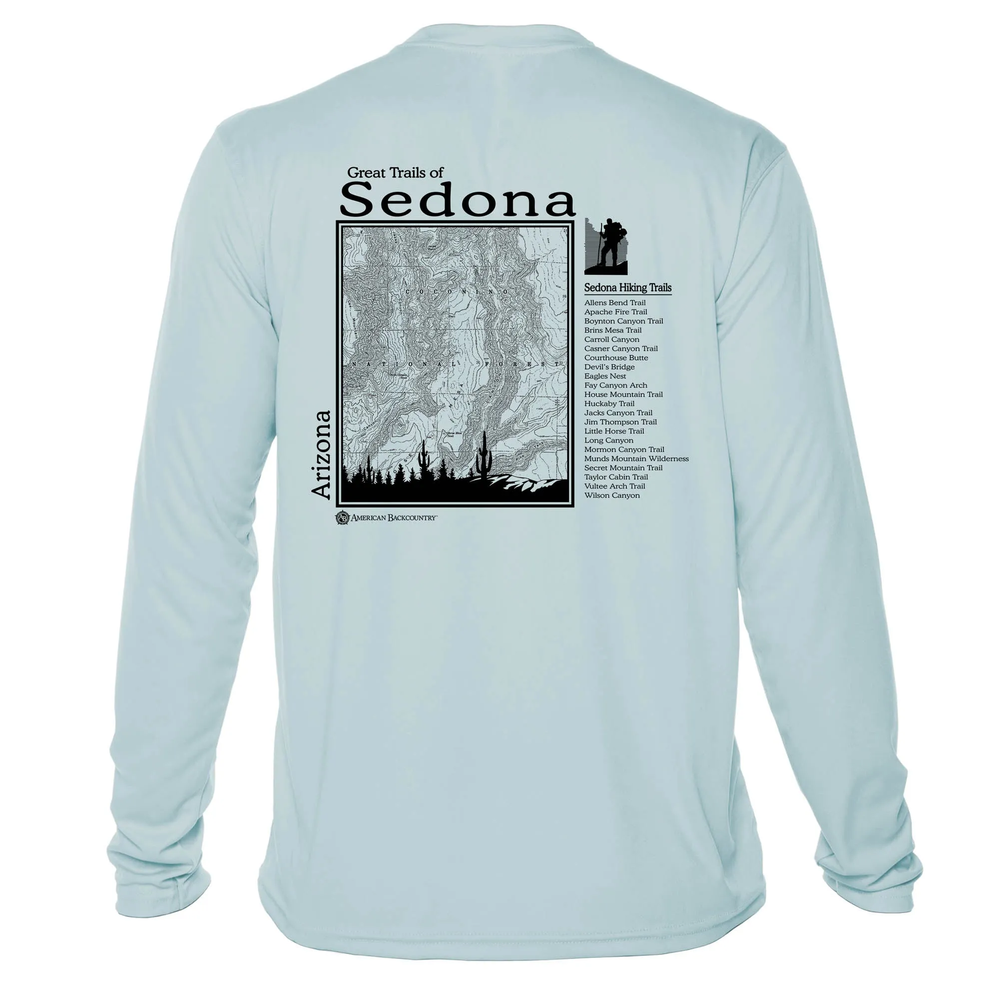 Sedona Great Trails Long Sleeve Microfiber Men's T-Shirt