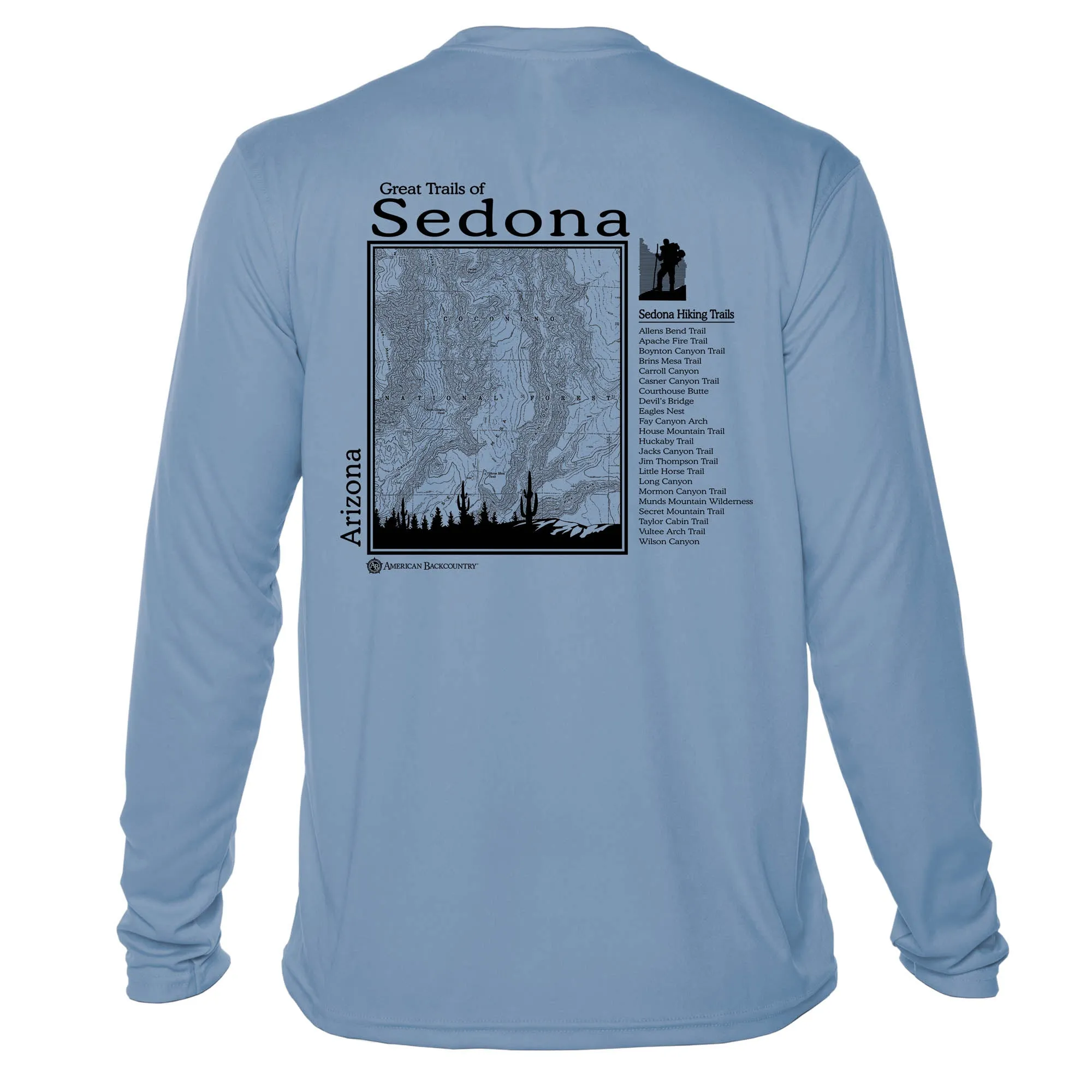 Sedona Great Trails Long Sleeve Microfiber Men's T-Shirt