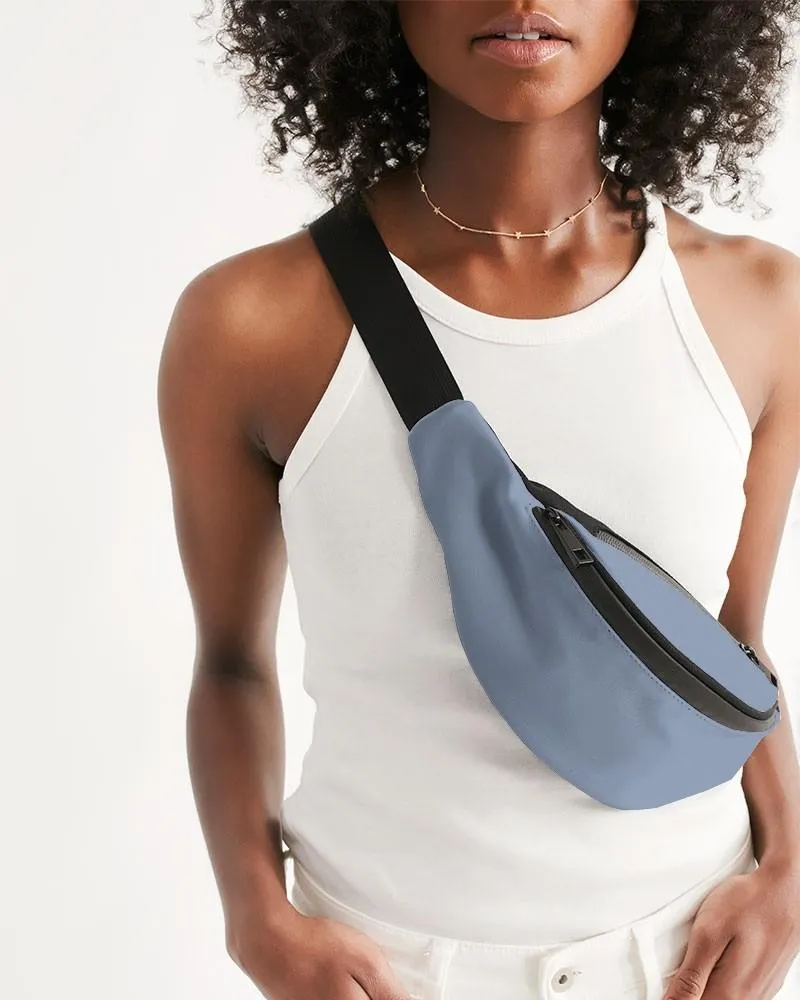 Shaded Pale Pastel Blue Gray Belt Bag | C30M15Y0K30