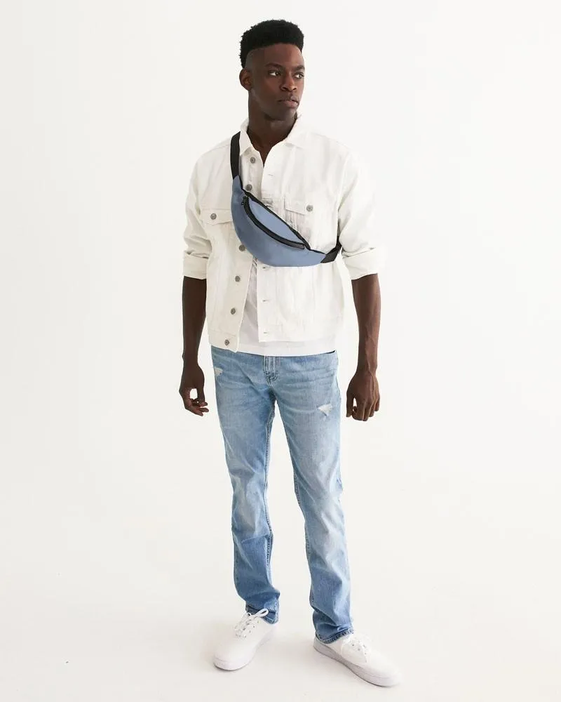 Shaded Pale Pastel Blue Gray Belt Bag | C30M15Y0K30