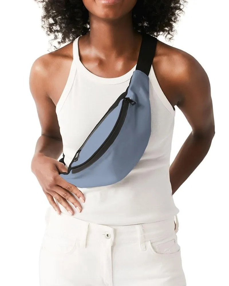 Shaded Pale Pastel Blue Gray Belt Bag | C30M15Y0K30