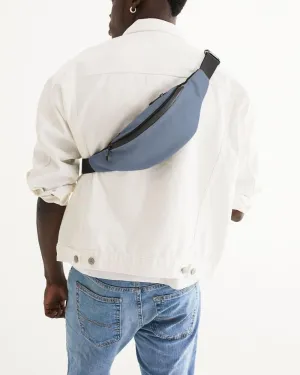 Shaded Pale Pastel Blue Gray Belt Bag | C30M15Y0K30