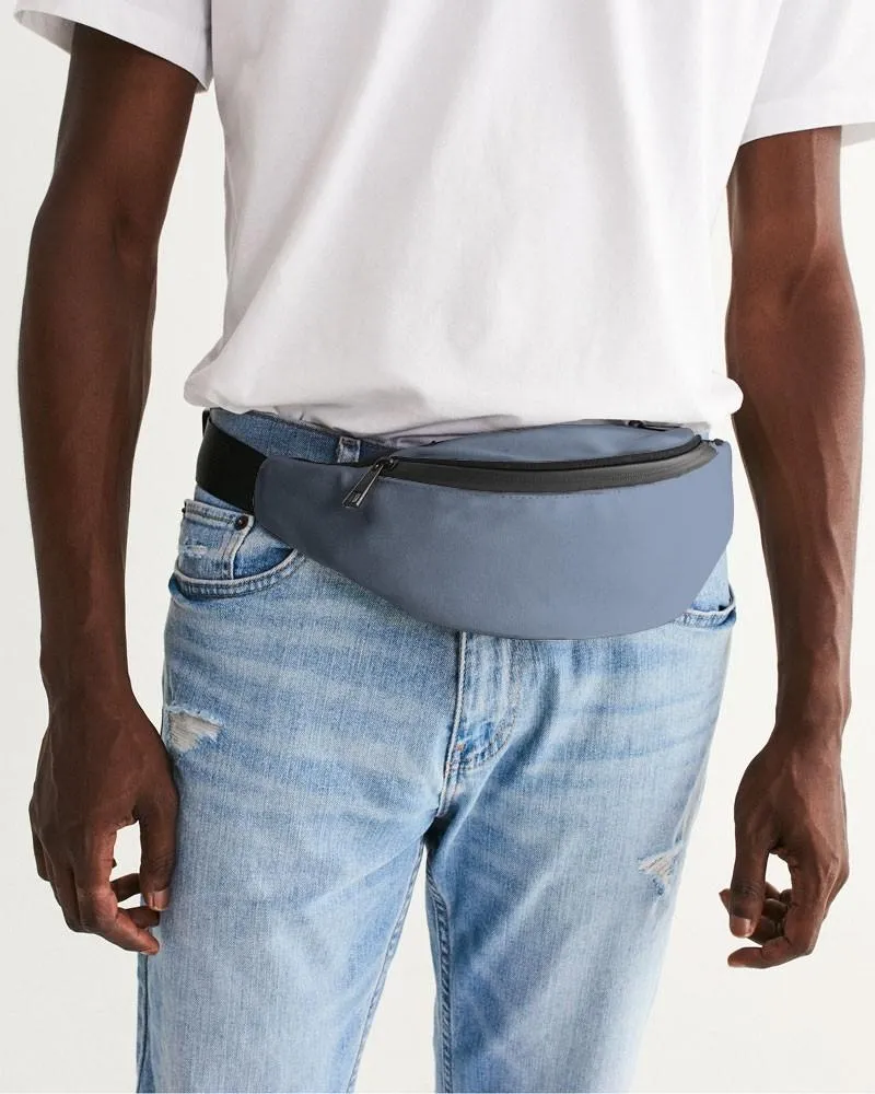 Shaded Pale Pastel Blue Gray Belt Bag | C30M15Y0K30