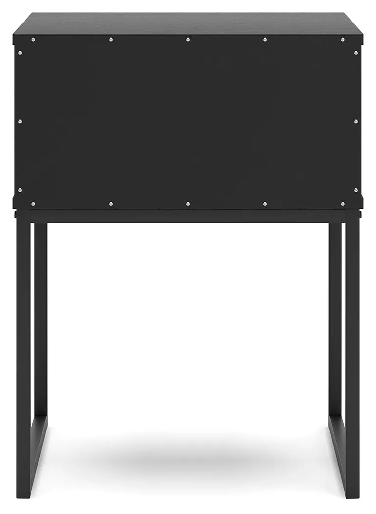 Socalle Twin Panel Headboard with Dresser and 2 Nightstands in Black