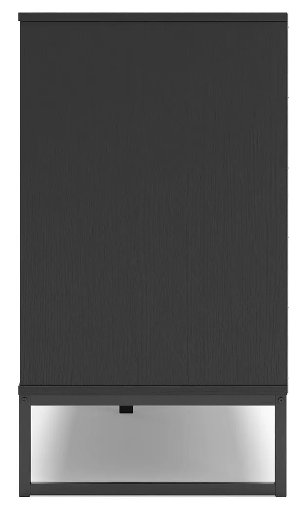 Socalle Twin Panel Headboard with Dresser and 2 Nightstands in Black