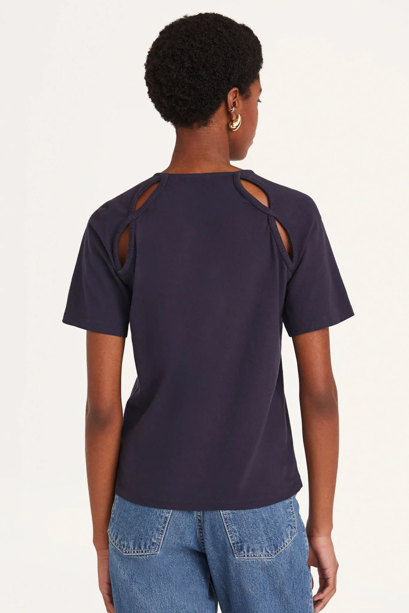 Solace Top in Navy