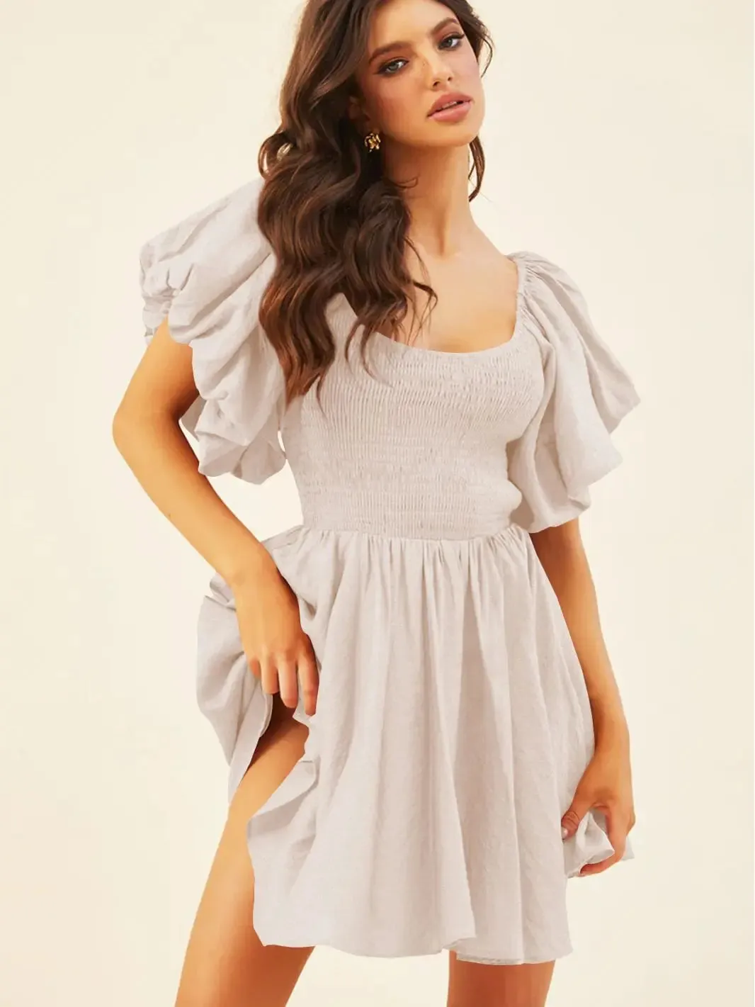 Square neck dress
