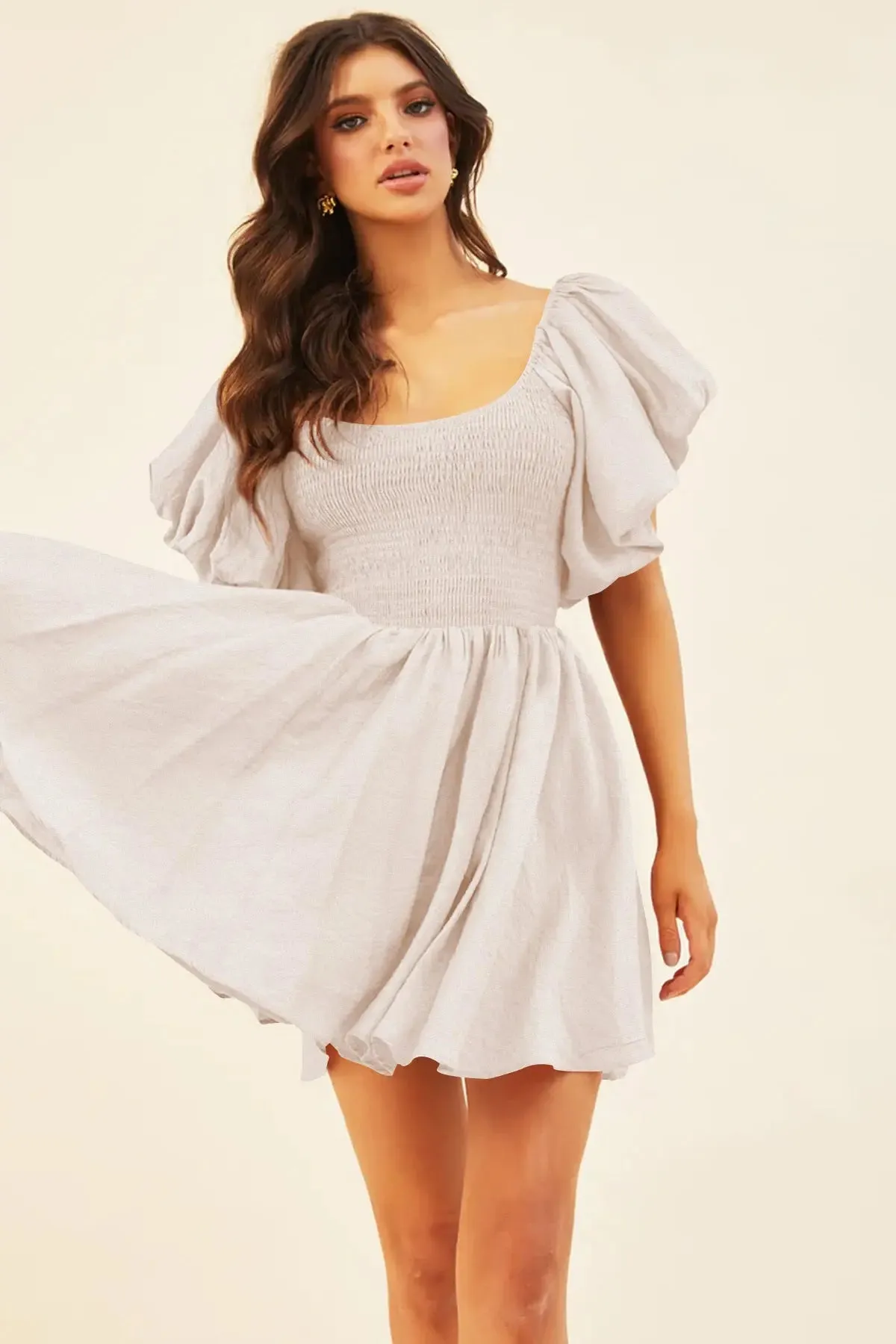 Square neck dress