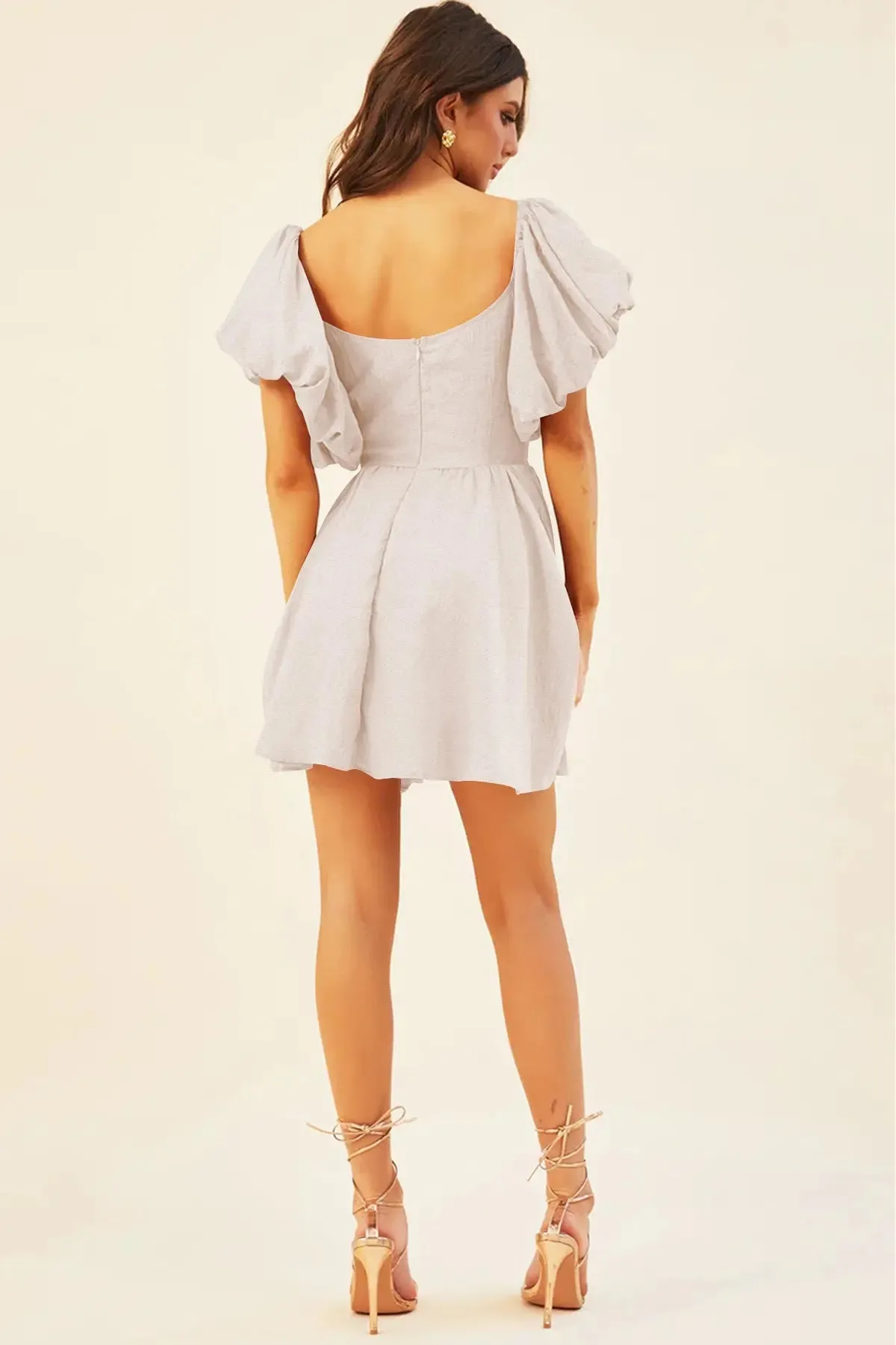 Square neck dress