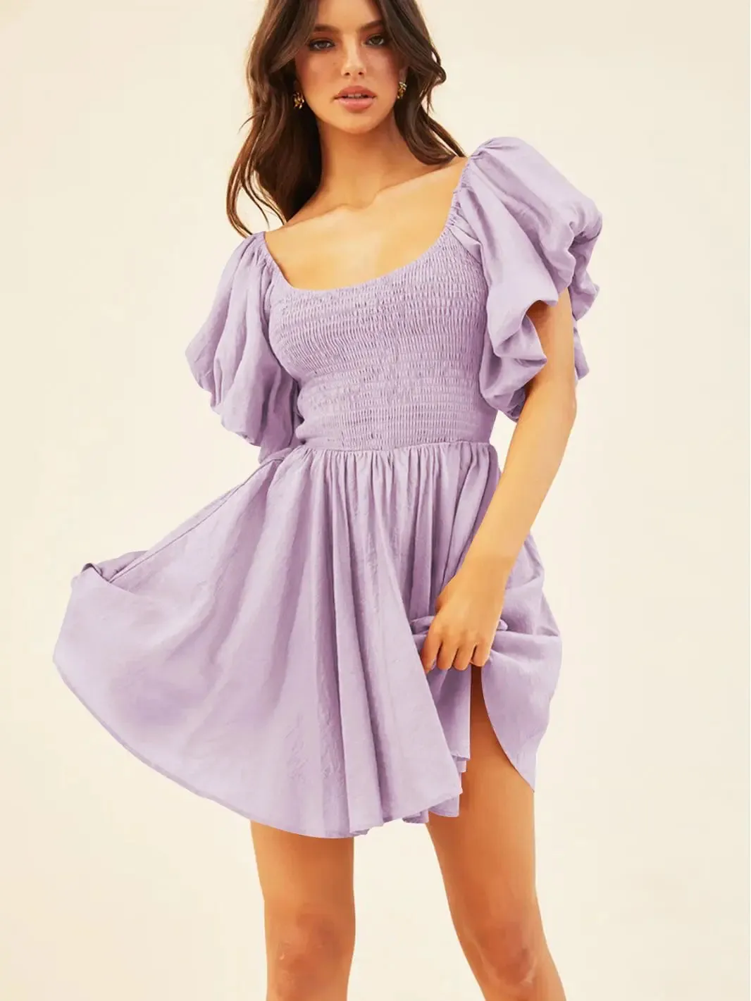 Square neck dress