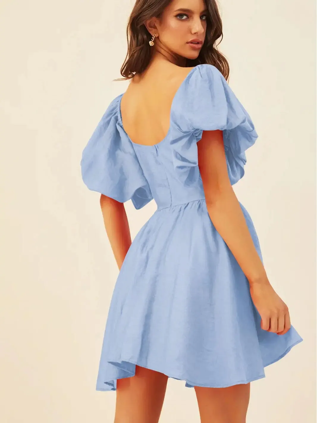 Square neck dress