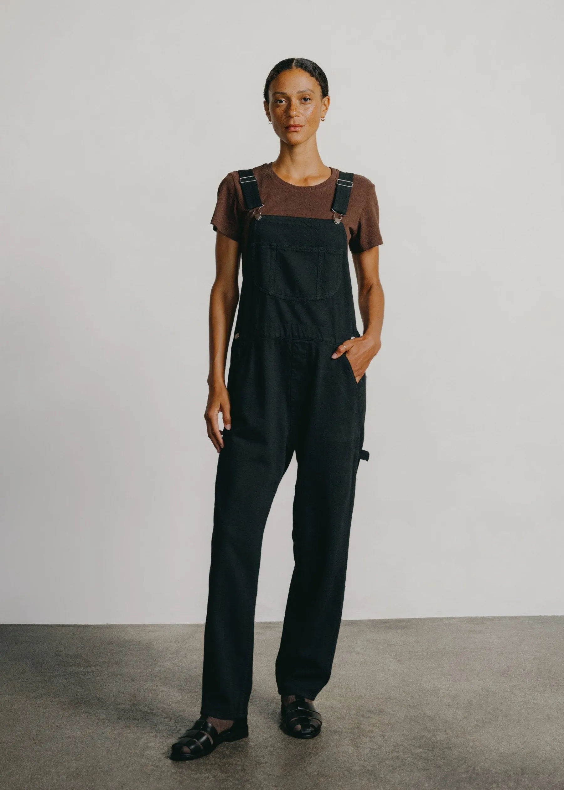 Standard Overalls, Tencel Bull Denim, Ink Black