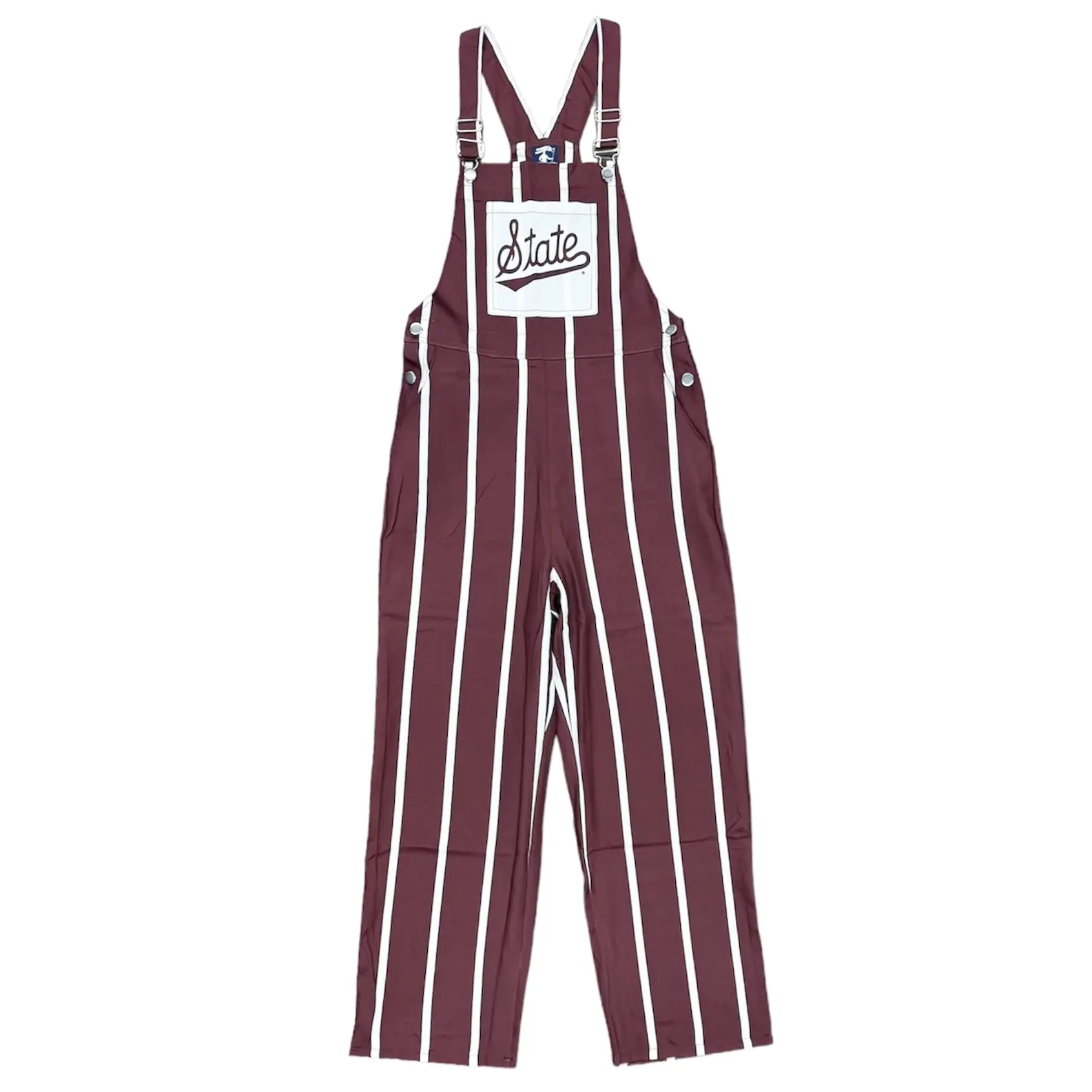 State Script Striped Game Day Overalls