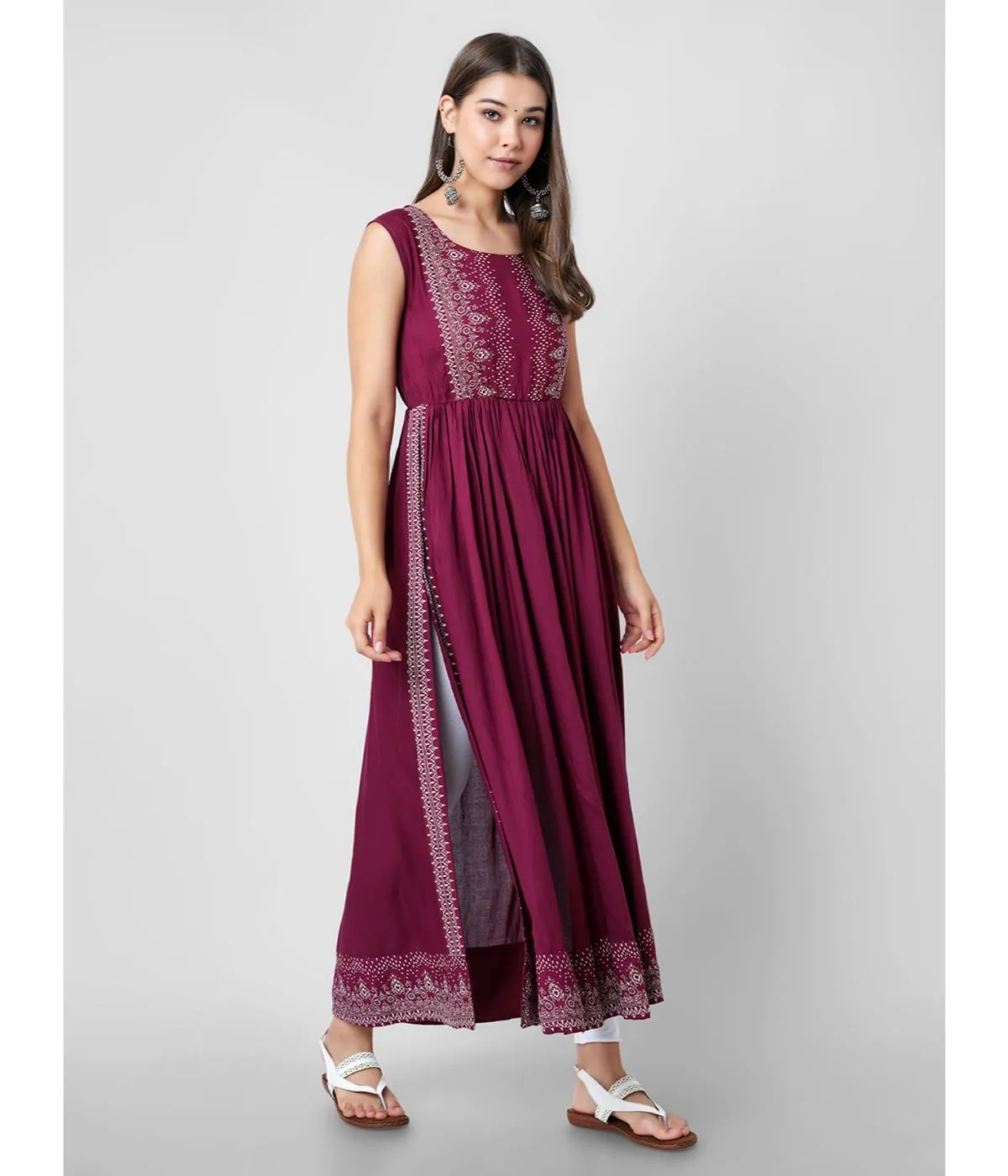 Stylish Printed A-Line Kurta