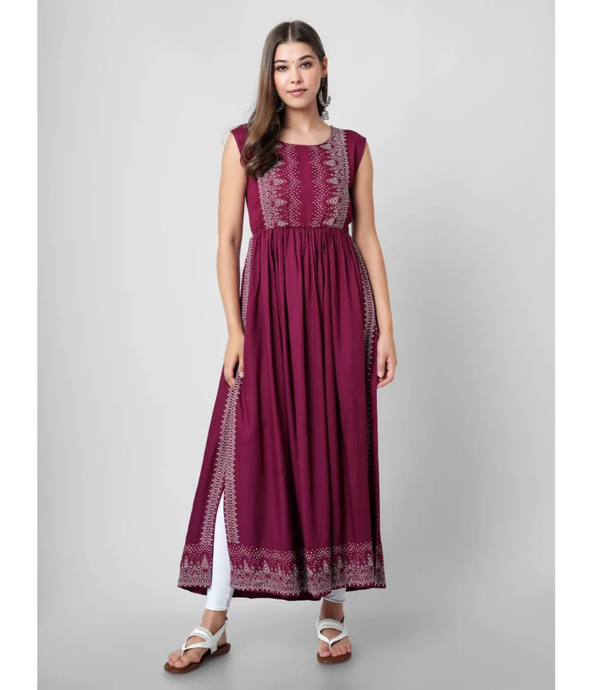 Stylish Printed A-Line Kurta