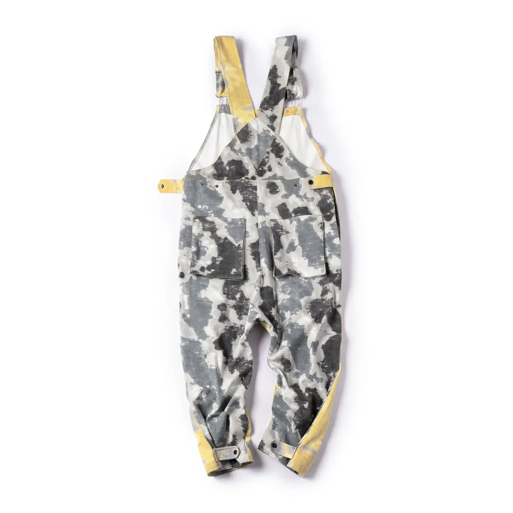 Two Tone Tie-Dye Overalls