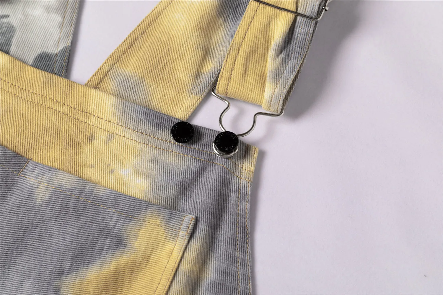 Two Tone Tie-Dye Overalls
