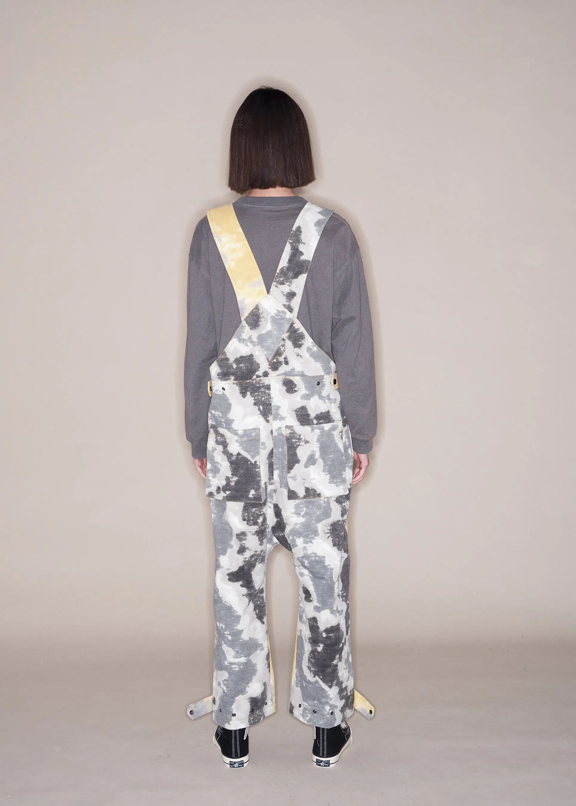 Two Tone Tie-Dye Overalls