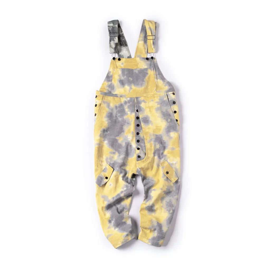 Two Tone Tie-Dye Overalls