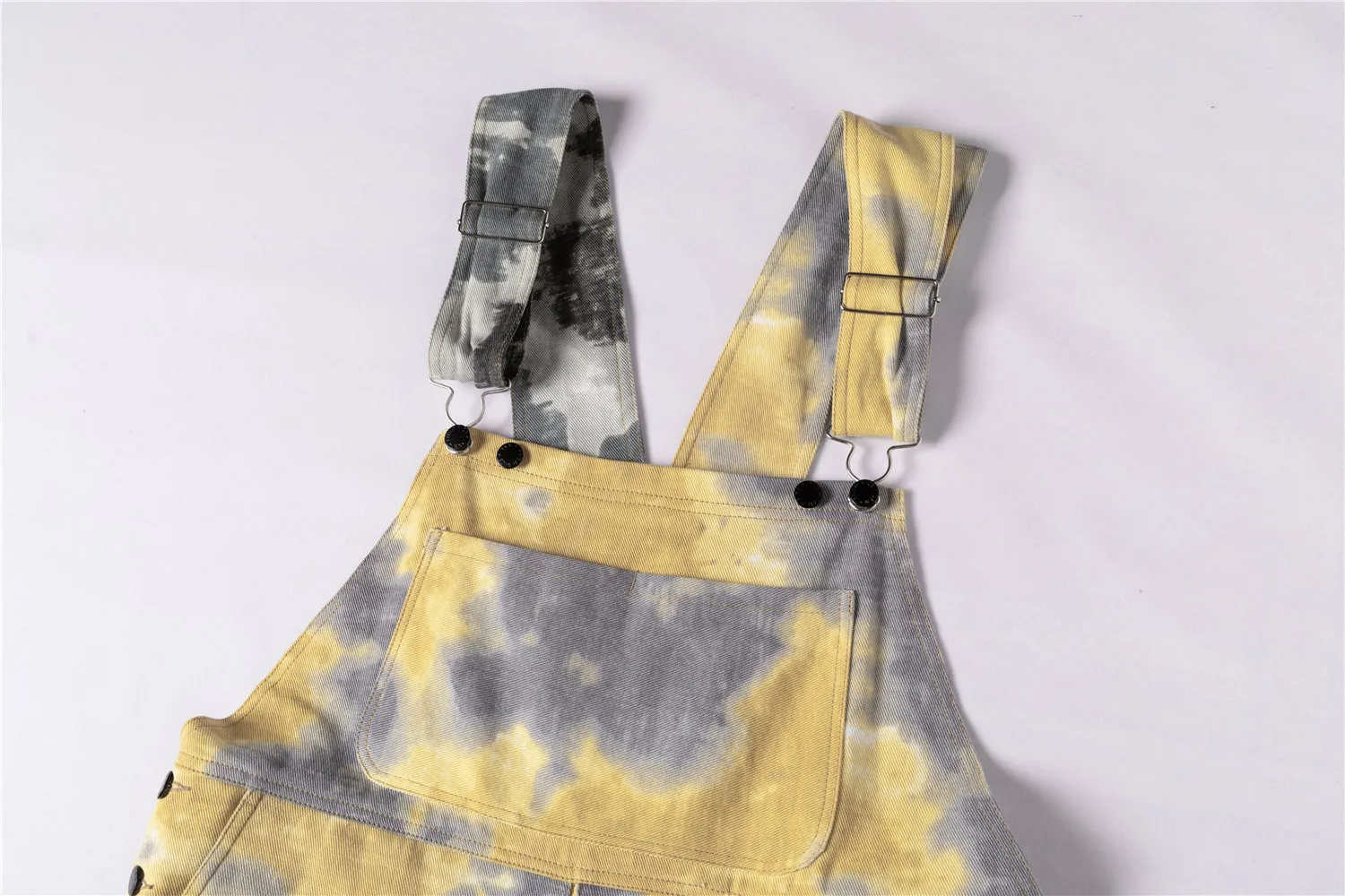 Two Tone Tie-Dye Overalls