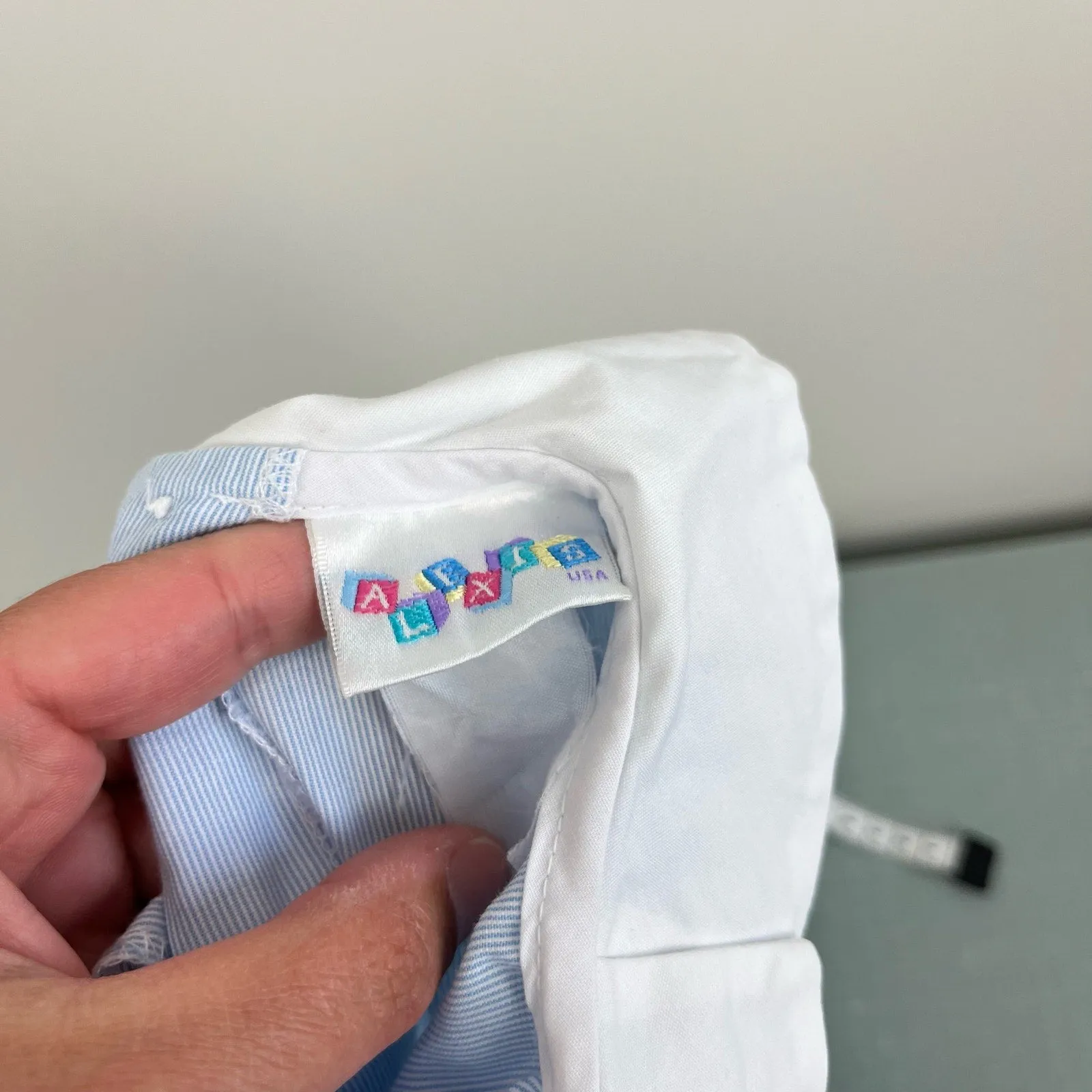 Vintage Alexis Blue Train Shortall Romper